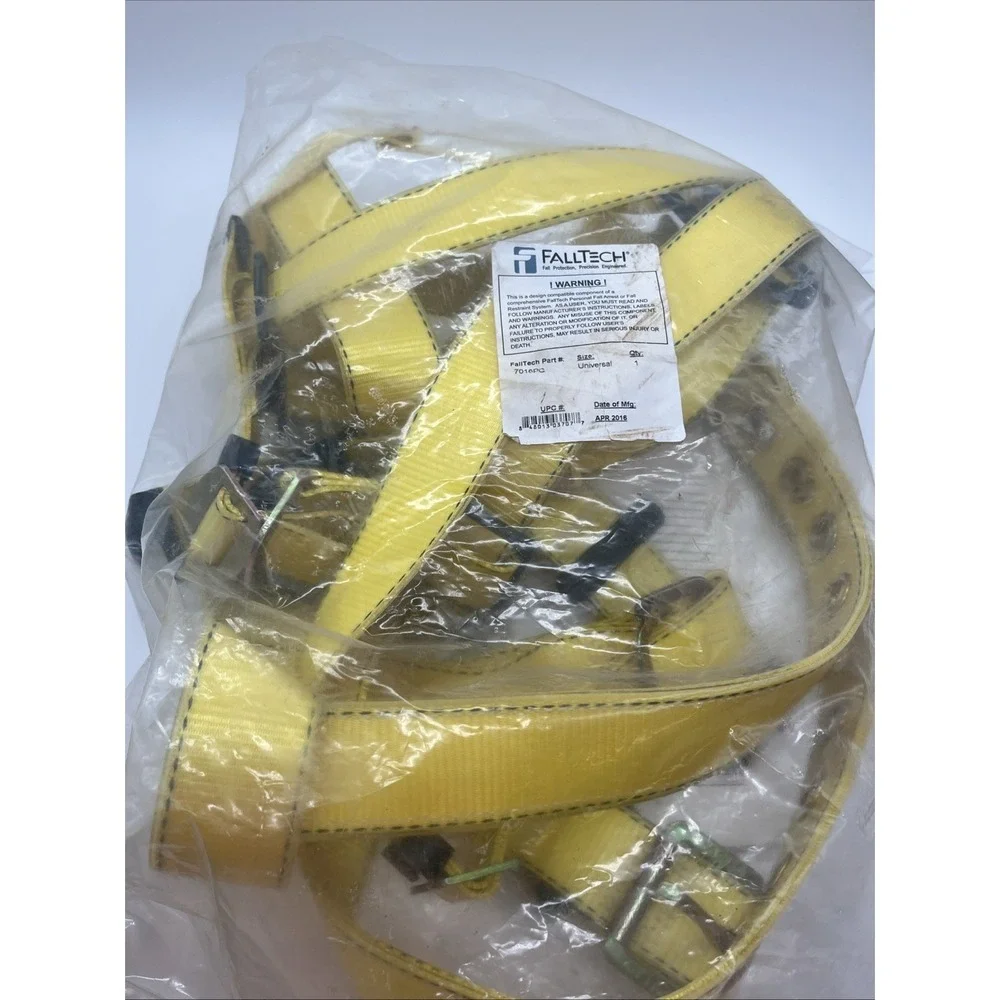 FallTech 7016PC Contractor Full Body Harness - Universal - NEW in Bag